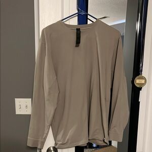 Men's Beige Long Sleeve Shirt